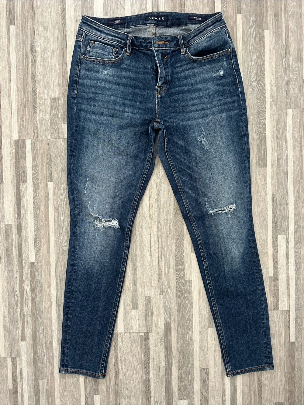 Vigoss Jagger Skinny Jeans Classic Fit, Size 29 Women's Distressed Denim